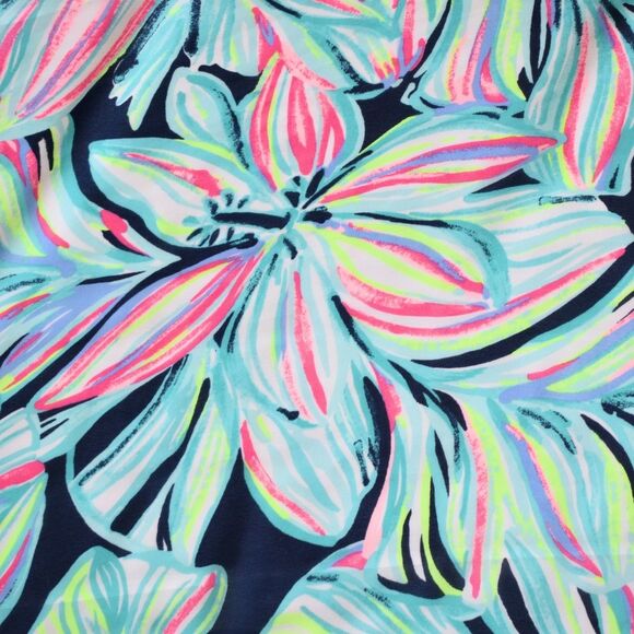 LILLY PULITZER Lannette High Tide Dancing Lady Maxi Halter Dress Size 10 - Picture 8 of 11